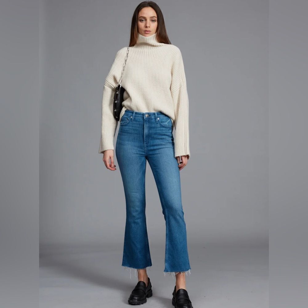 Rag & Bone Casey High Rise Ankle Flare Blue Jeans Cindy